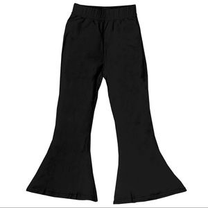 Little Girl's Bell Bottoms - Solid Black